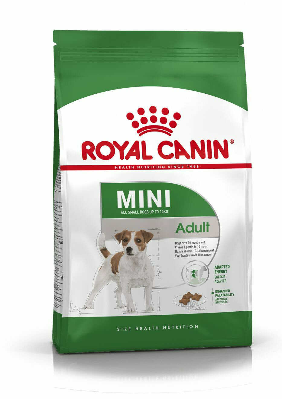 Корм сухой ROYAL CANIN MINI ADULT корм для собак мелких пород с 10 месяцев до 8 лет 8кг х 1 шт