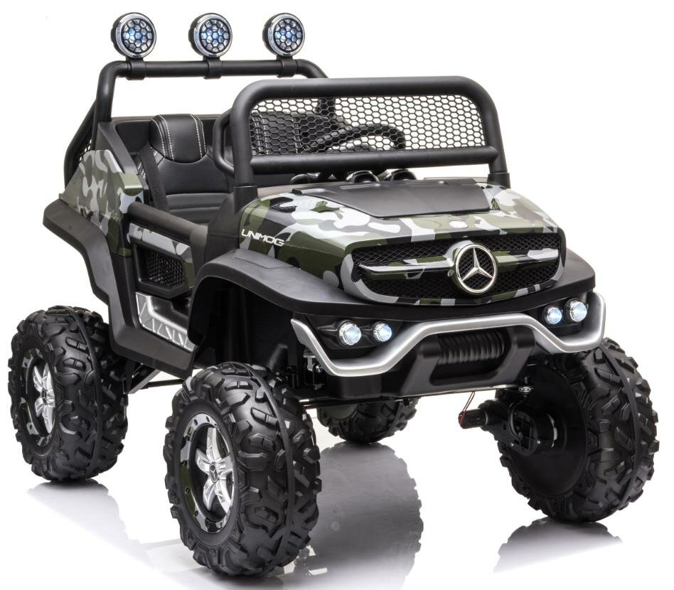 Детский электромобиль Mercedes-Benz Unimog P777BP камуфляж (RiverToys)