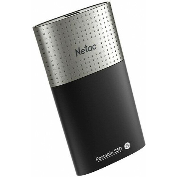Накопитель SSD External Netac 500Gb Z9 (NT01Z9-500G-32BK) (USB3.2, up to 550/480MBs, 90х47.5х11.5mm, Aluminium+Plastic)
