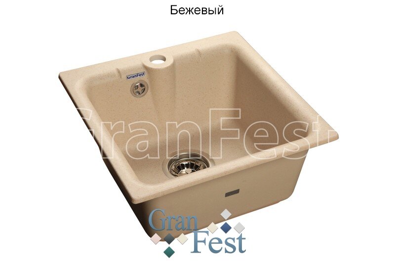 Мойка кухонная GranFest PRACTIK GF-P420 бежевый