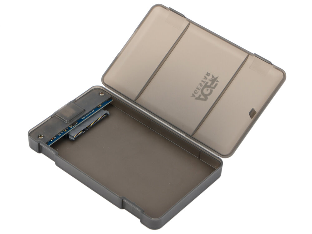 Внешний контейнер для HDD 2.5" SATA AgeStar 31UBCP3C USB-С алюминий черный