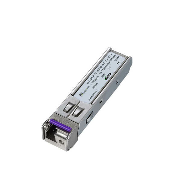 Модуль SFP WDM 125 Гбит/с 20 км 1490/1310 нм SMF LC