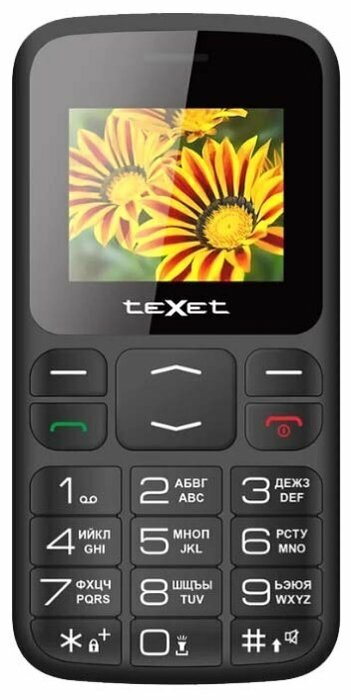 Мобильный телефон teXet TM-B208, черный