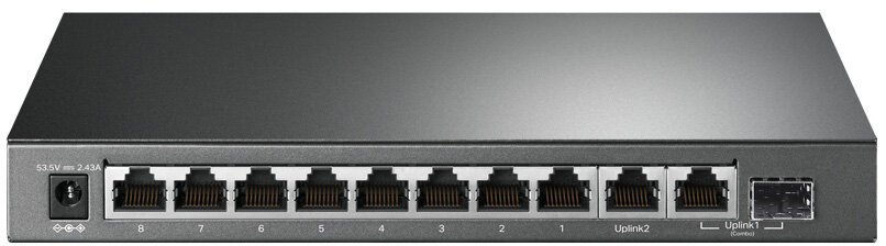 Коммутатор/ 10-Port Gigabit Desktop Switch with 8-Port PoE+