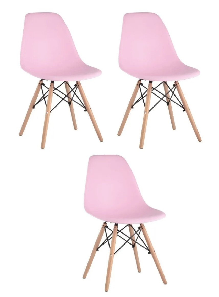 Стул EAMES DSW Розовый (3 шт)