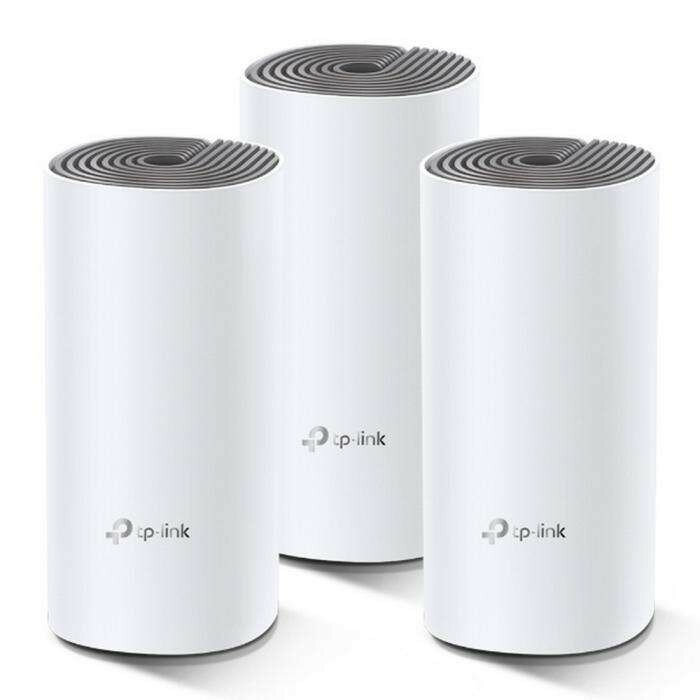 TP-Link Deco M4(3-pack) AC1200 Домашняя Mesh Wi-Fi система, процессор Qualcomm, 867 Мбит/с на 5 ГГц+300 Мбит/с на 2,4 ГГц, (085179), RTL {4}