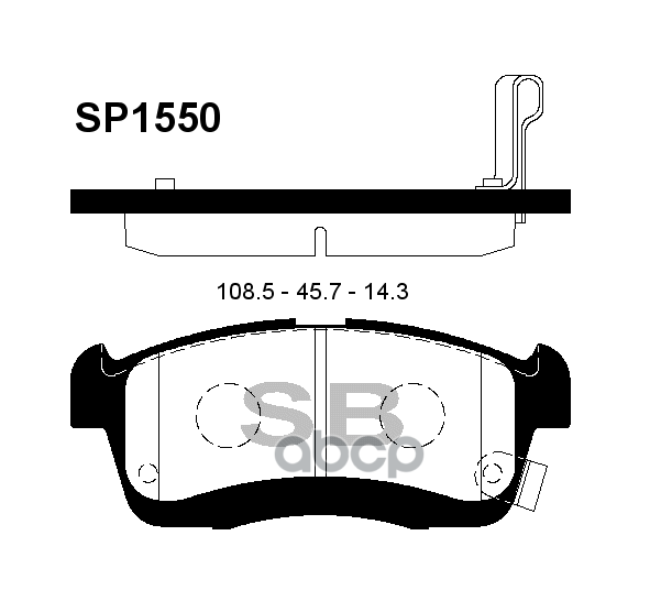 Sp1550_колодки Дисковые Передние! Suzuki Ignis 1.3 00-03 Sangsin brake арт. SP1550