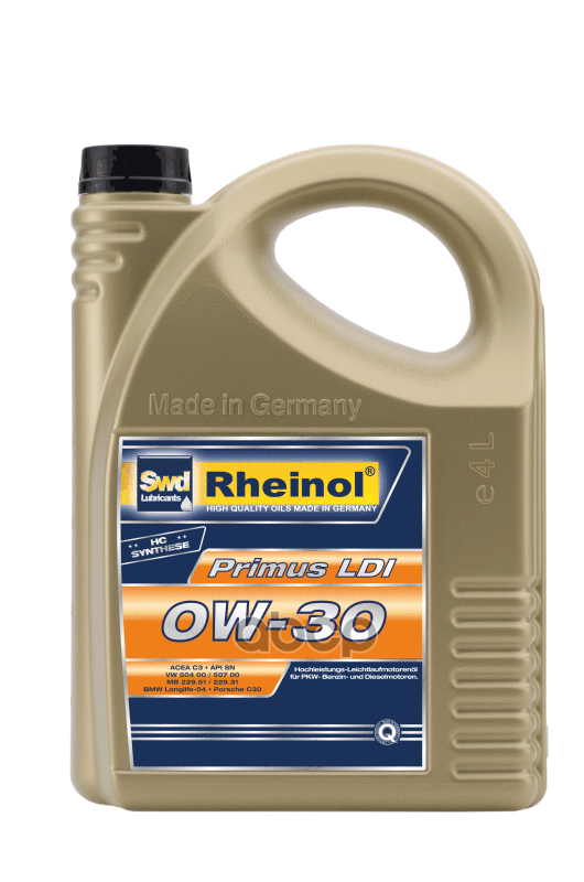 HC-синтетическое моторное масло Rheinol Primus LDI 0W-30