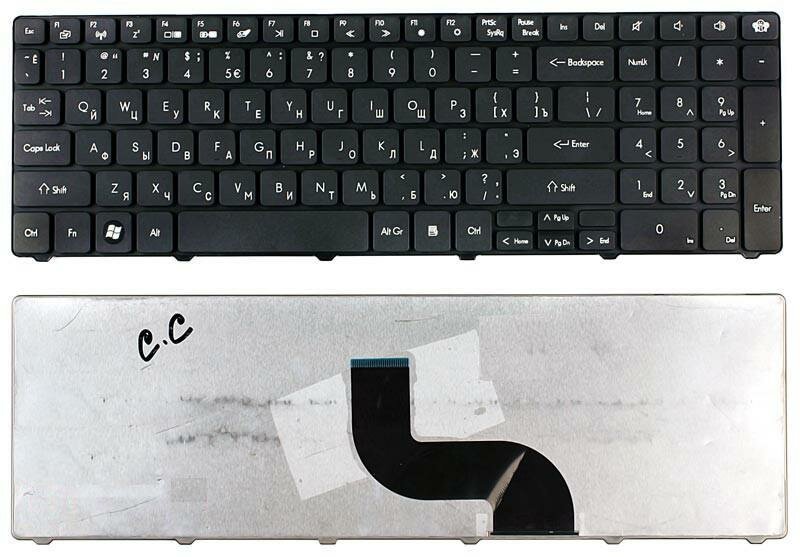 Клавиатура для ноутбука GATEWAY ID 15.6' Packard Bell TM81 TM86 TM87 TM89 TM94 TX86/NV50 черная