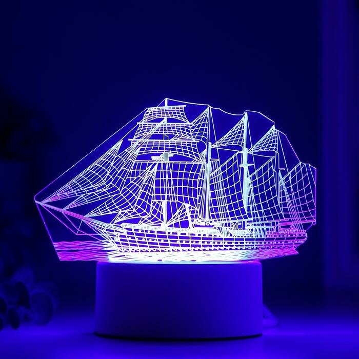 RISALUX Светильник "Фрегат" LED RGB от сети 9,5х15х16см - фотография № 4
