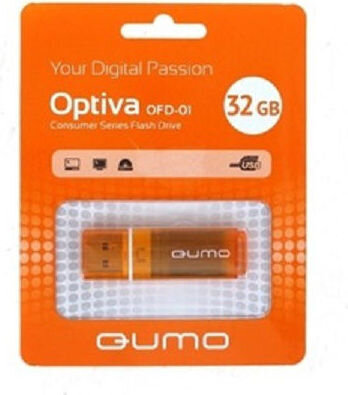 Флешка Qumo (18079) 32GB Optiva 01 Orange (QM32GUD-OP1-orange) .