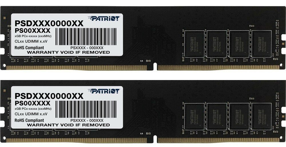 Оперативная память Patriot Memory SL 32 ГБ (16 ГБ x 2 шт.) DDR4 3200 МГц DIMM CL22 PSD432G3200K