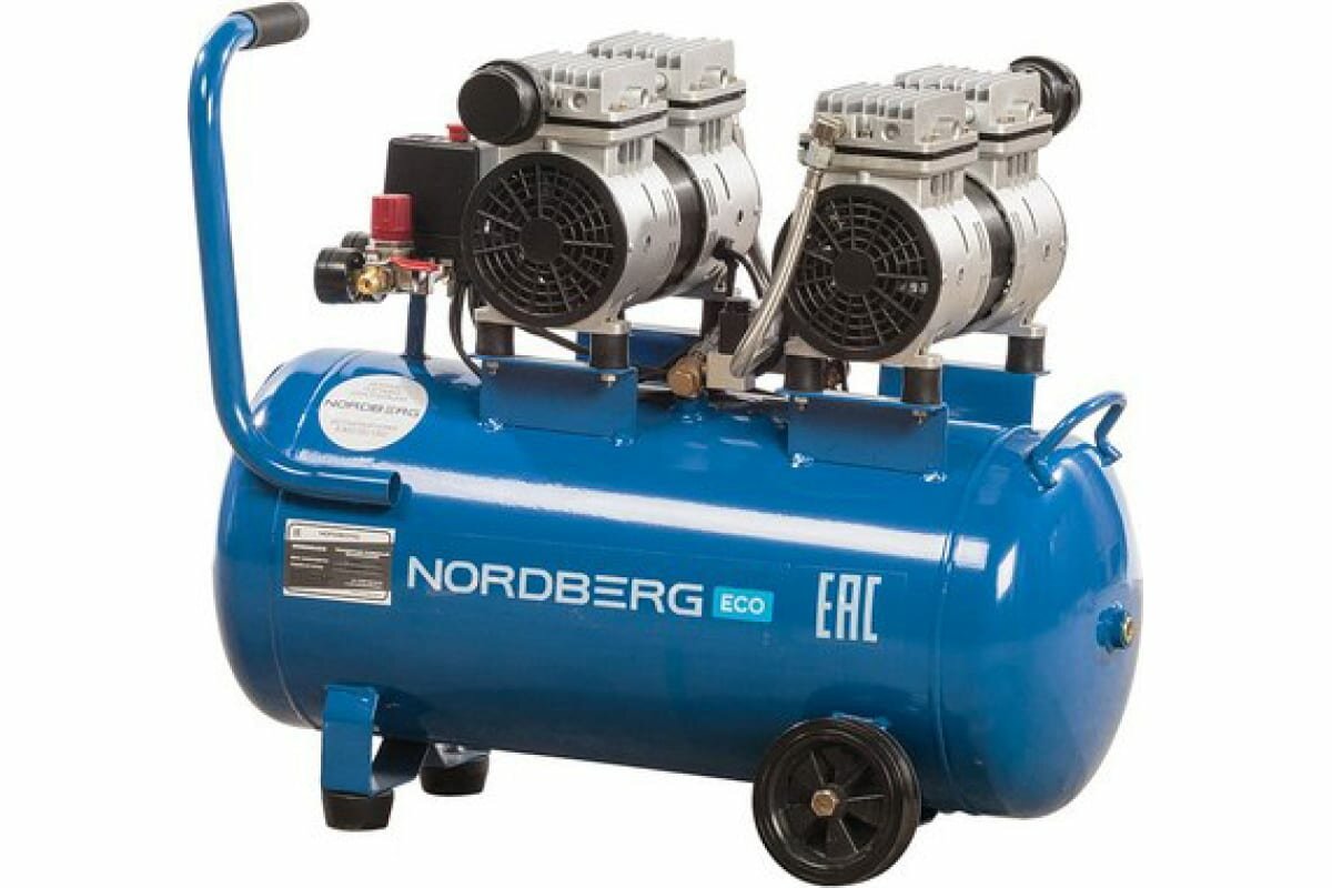 Компрессор безмасляный Nordberg ECO NCEO50/210 50 л 1.2 кВт