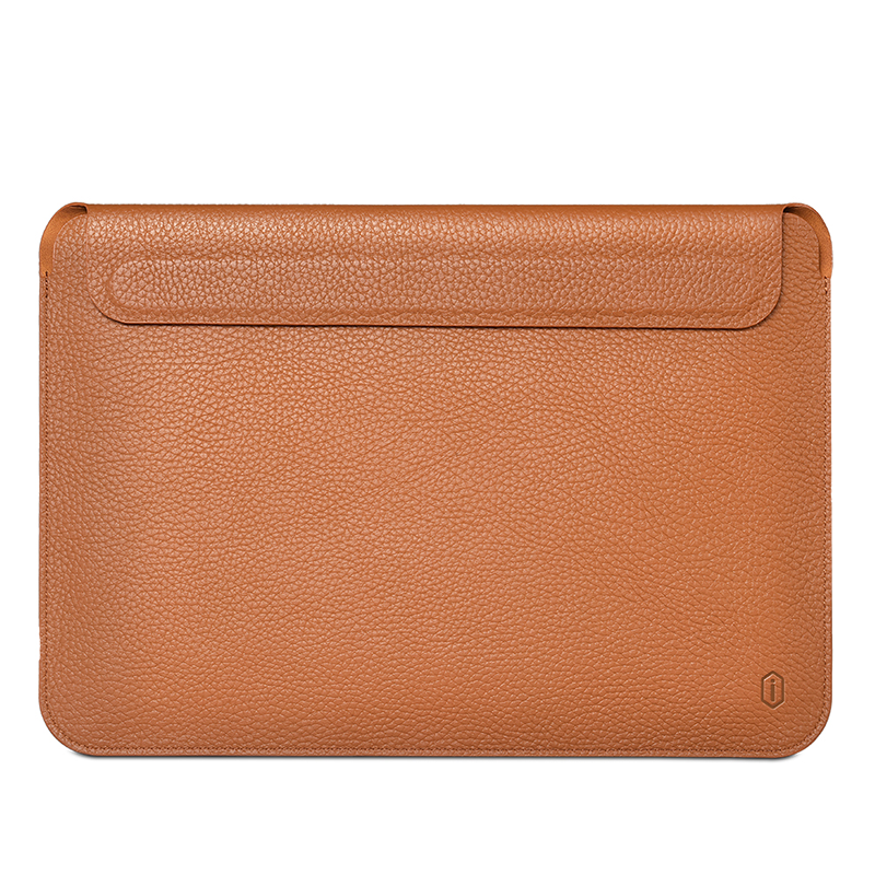 Чехол папка для ноутбука Wiwu Skin Pro Genuine Leather Sleeve For Macbook 14.2" air Brown