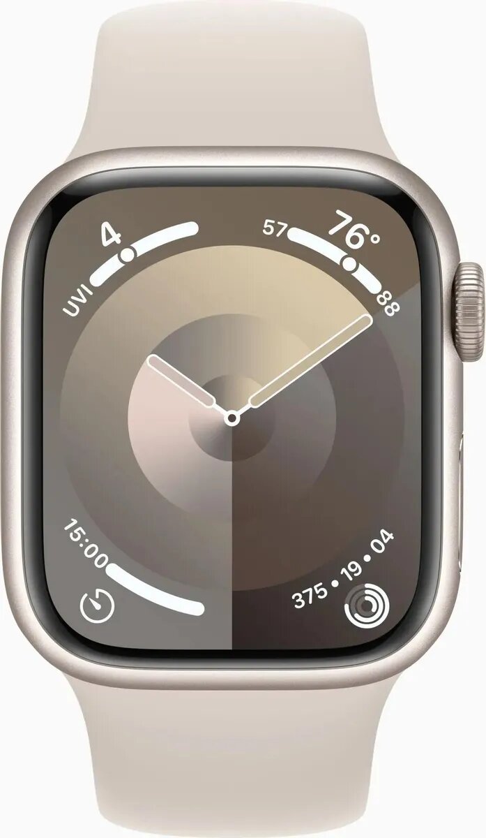 Смарт-часы Apple Watch Series 9 A2980, 45мм MR973LL/A starlight