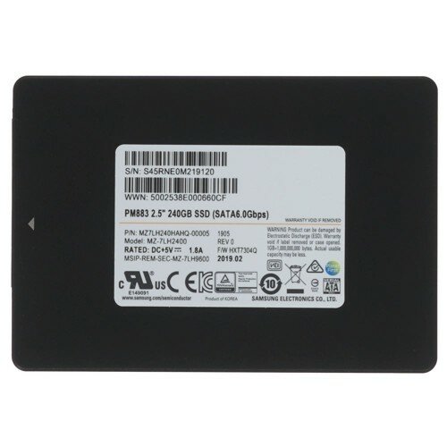 Samsung SSD 240Gb PM883 MZ7LH240HAHQ-00005