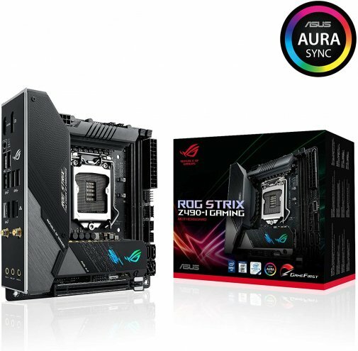 Материнская плата ASUS [ROG STRIX Z490-I GAMING] ROG STRIX Z490-I GAMING /LGA1200,Z490,USB3.2,M.2,MB