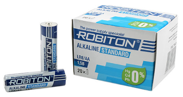 Батарейки (20 шт.) Robiton STANDARD LR6/AA-BULK20