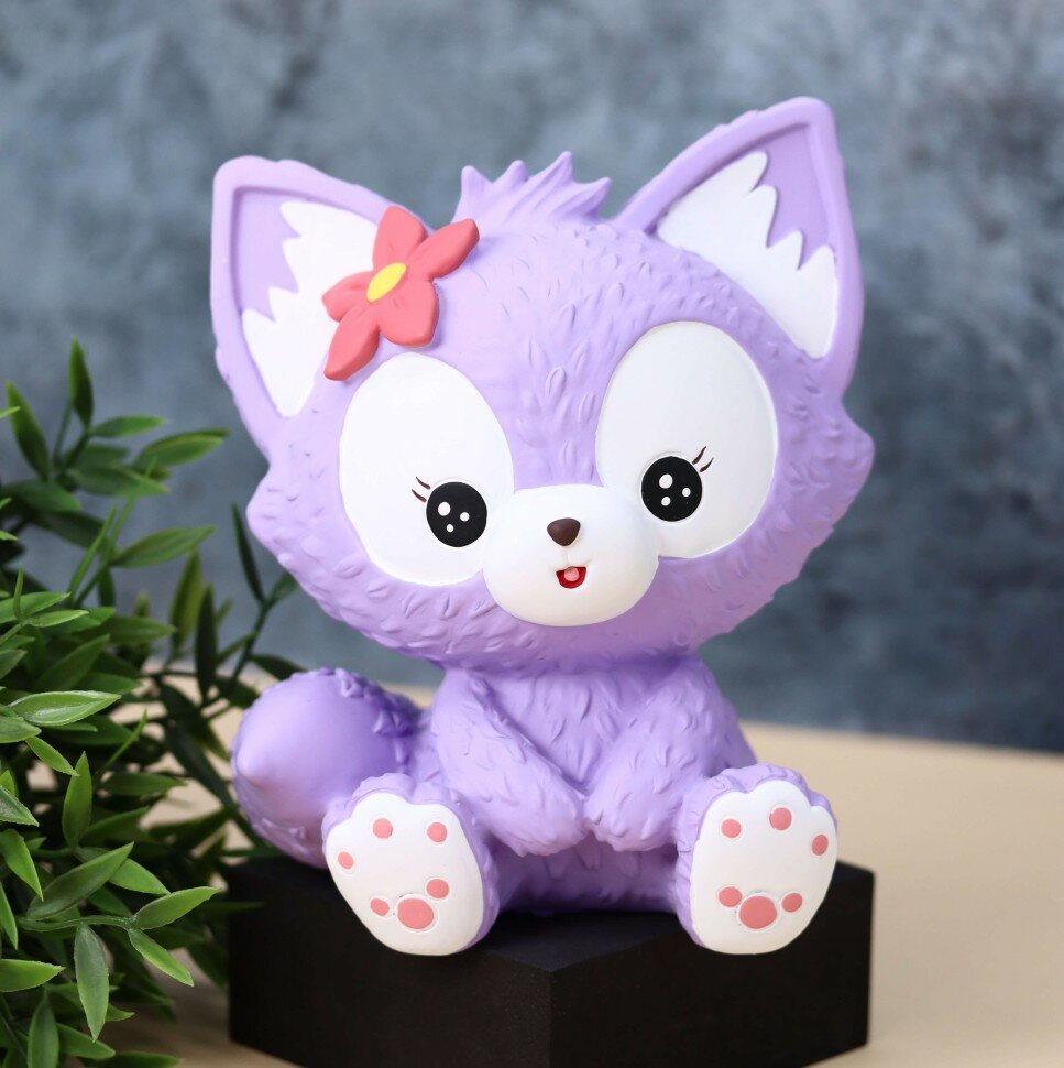 Копилка Flower fox (purple)