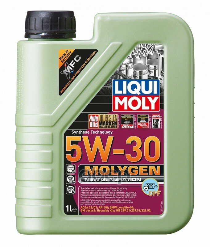 Liqui moly Масло Мот. Нс-Синт. Molygen New Generation Dpf 5w-30 (1л)