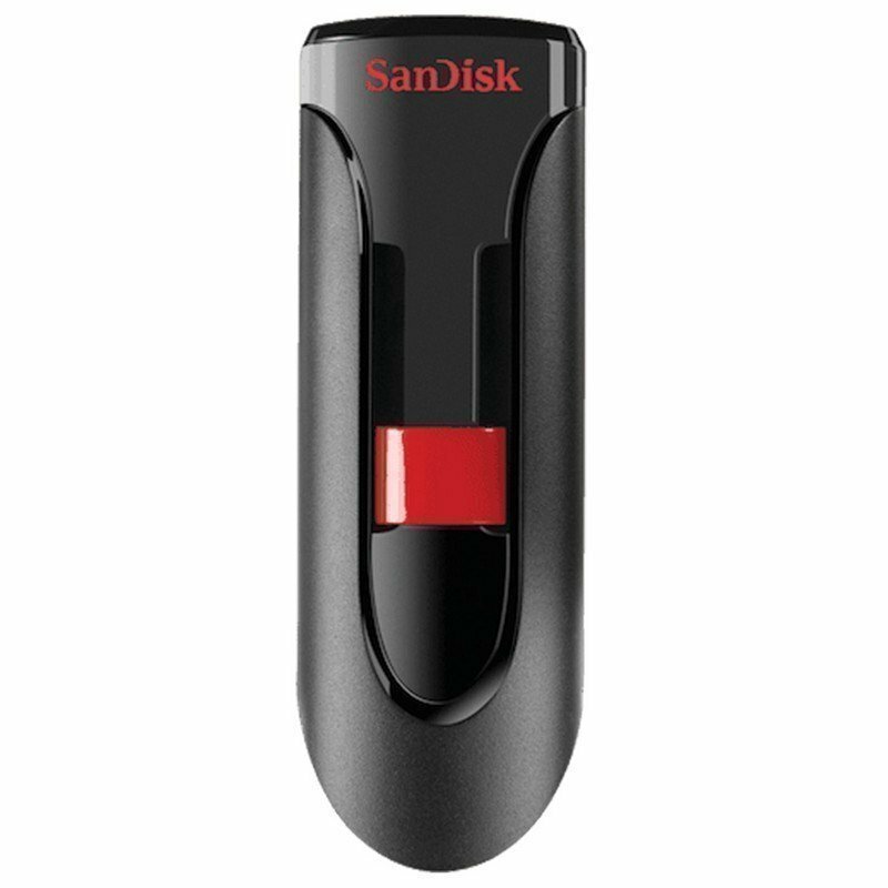 Флэш-диск 64 GB, SANDISK Cruzer Glide, USB 2.0, черный, SDCZ60-064G-B35