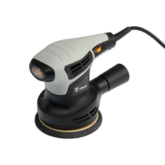 Шлифмашина эксцентриковая DEKO DKG400-125, 400 Вт, d 125 мм, 7000-14000 об/мин