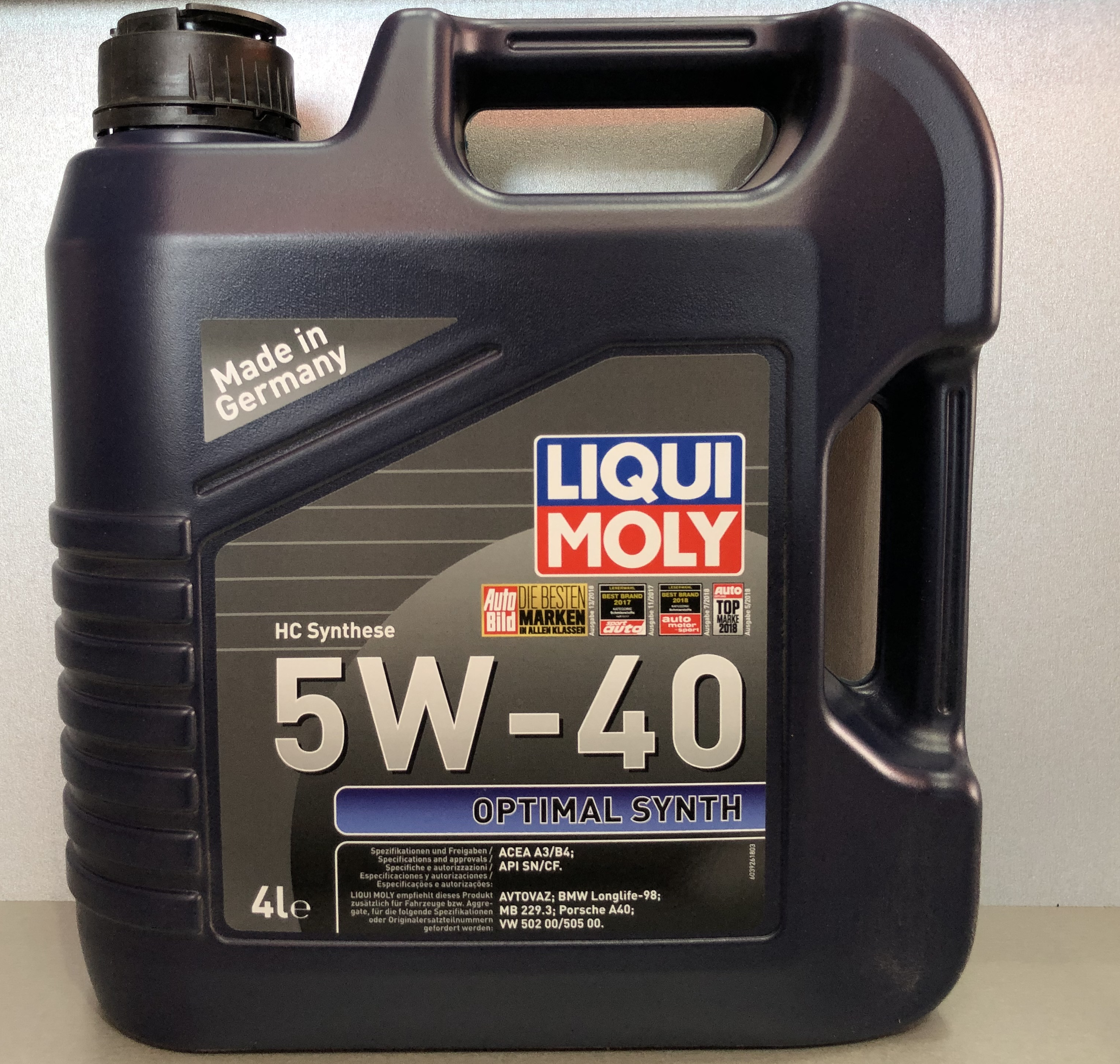   Liqui Moly Optimal Synth 5W-40 4 . API SN/CF