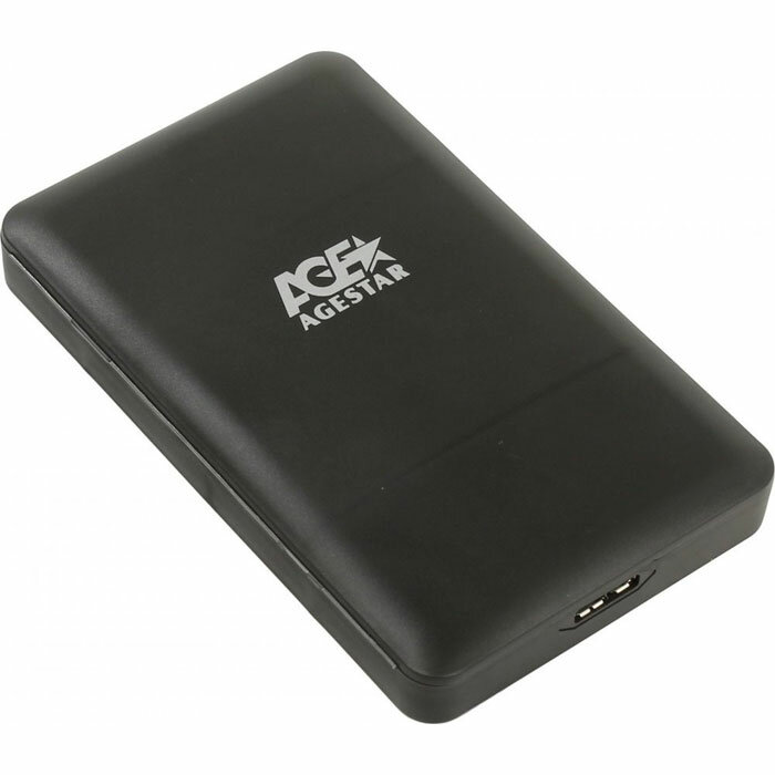 Корпус 2.5" AgeStar 3UBCP3 SATA, USB3.0 Black