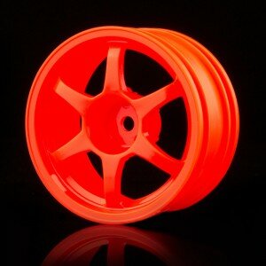 MST Диски колесные (пластик/Type-C/оранжевый/вынос +5мм) для шоссейных/дрифт моделей 1:10 4шт - MST-102031O