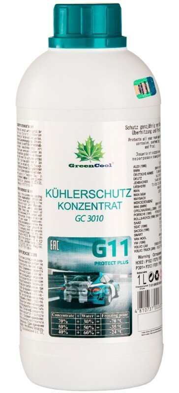 Антифриз Greencool Gс3010 [Синий], Концентрат, 1л Универсальный GreenCool арт. 702637