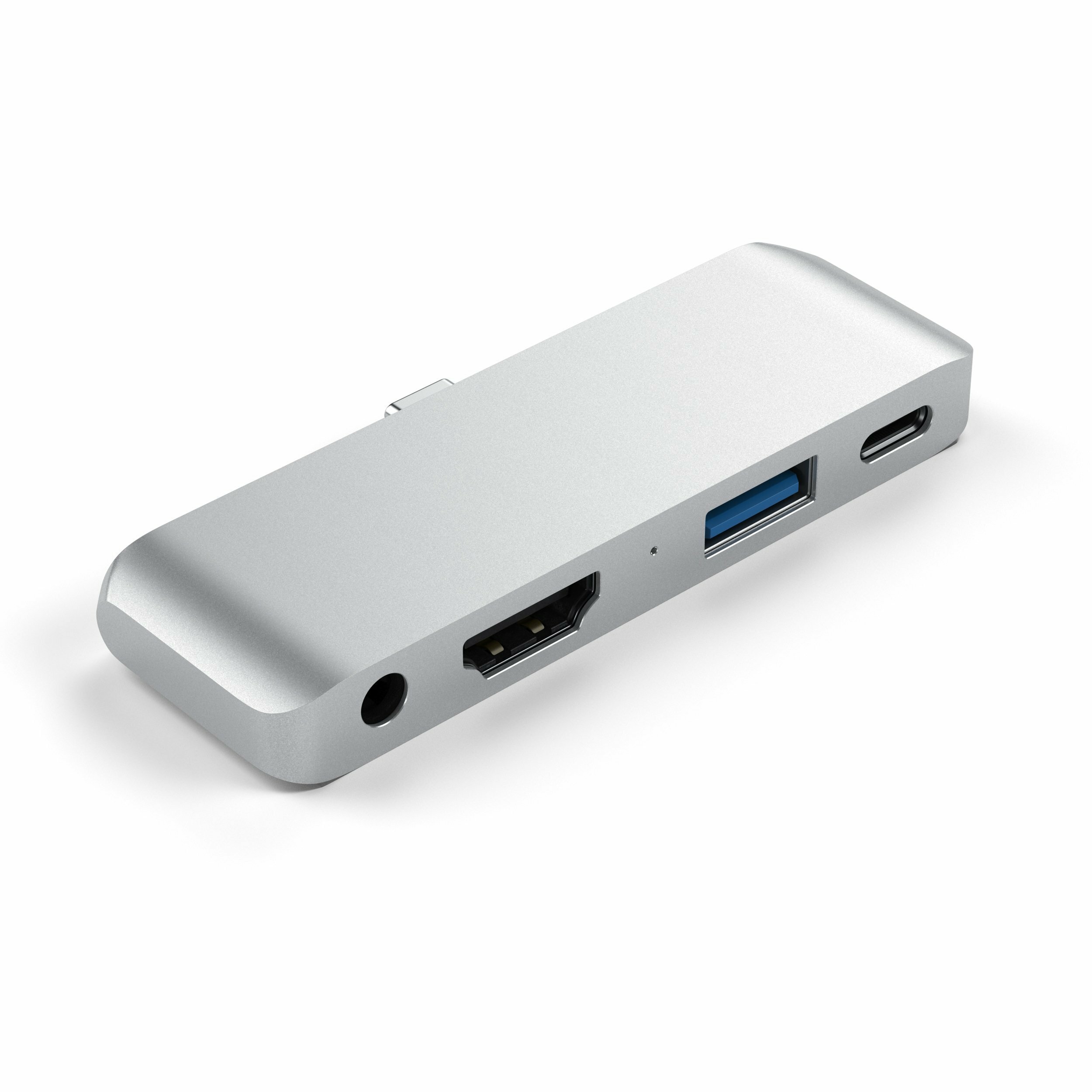 USB-концентратор Satechi Aluminum Type-C Mobile Pro Hub Silver ST-TCMPHS