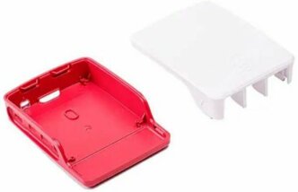 Корпус Raspberry Pi Official Pi 4 Case Red/White с крышкой для микрокомпьютеров Raspberry Pi 4 Model B (187-6749)