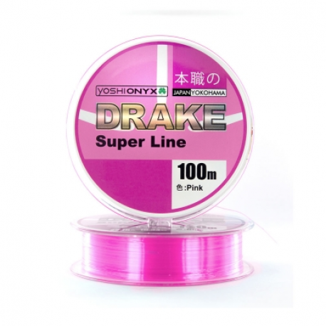 Yoshi Onyx, Монолеска Drake Superline, 100м, 0.203мм, Pink