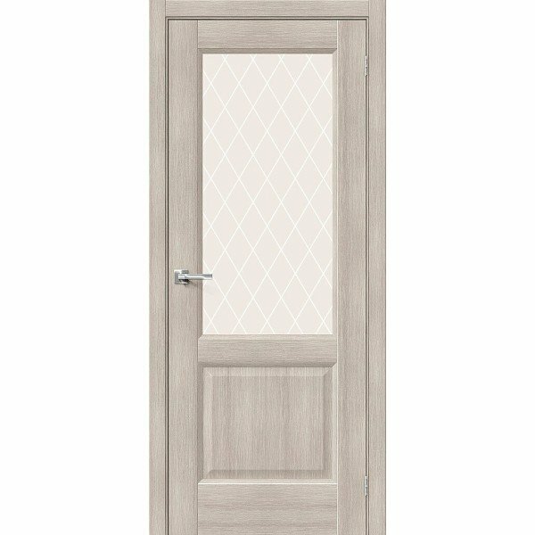 Межкомнатная дверь эко шпон neoclassic Неоклассик-33 остекленная Cappuccino Melinga mr.wood