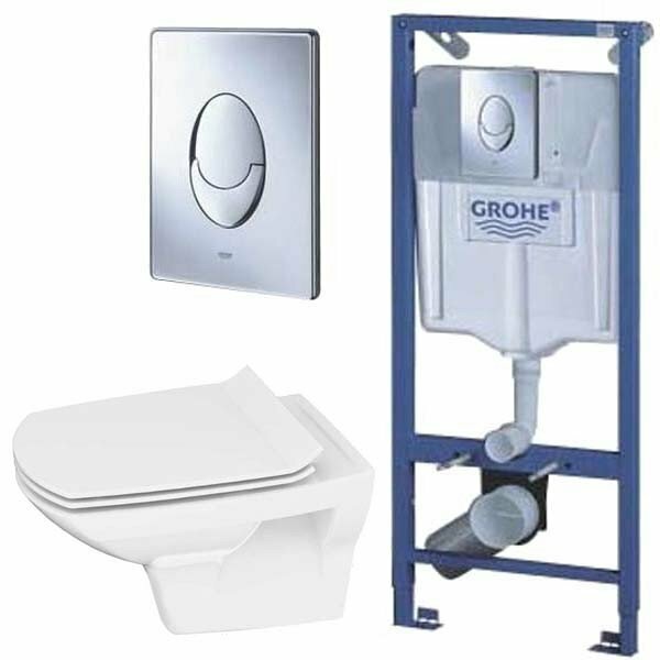  Grohe Rapid SL 38721001 +  Cersanit Carina Clean On slim  