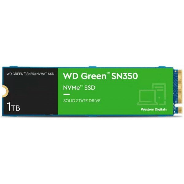 Твердотельный накопитель SSD Western Digital WD Green SN350 NVMe WDS100T3G0C 1ТБ M2.2280 (QLC)