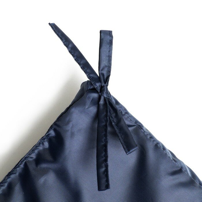 Подушка-матрас водоотталкивающ. 195х63х3,5 см, оксфорд 100% пэ, черно-синий, синтетическое волокно - фотография № 4