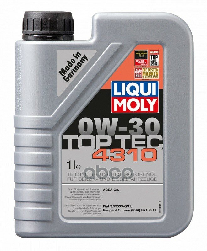 Liqui moly Масло Моторное Top Tec 4310 0w-30 1l