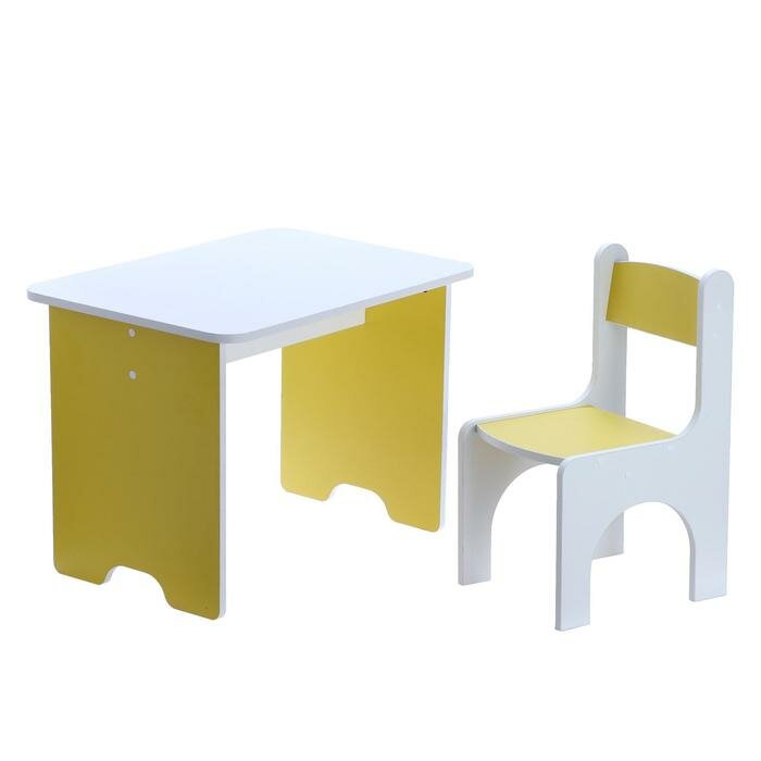 ZABIAKA Комплект детской мебели «Бело-лимонный» - фотография № 1