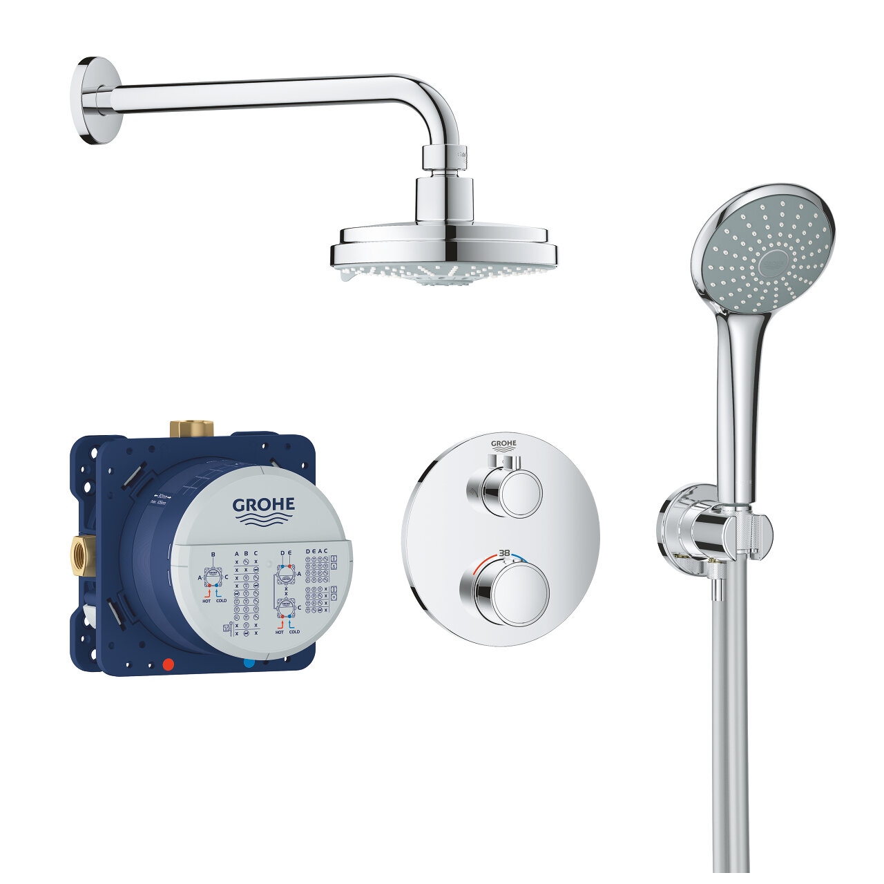 Набор для комплектации душа Grohe Grohtherm 34735000