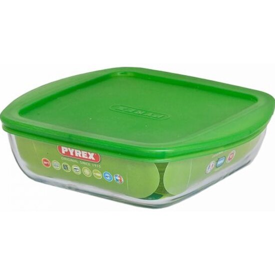 Блюдо для запекания с крышкой Pyrex Cook&Go квадратное, 20x17x5.5 см, 1л