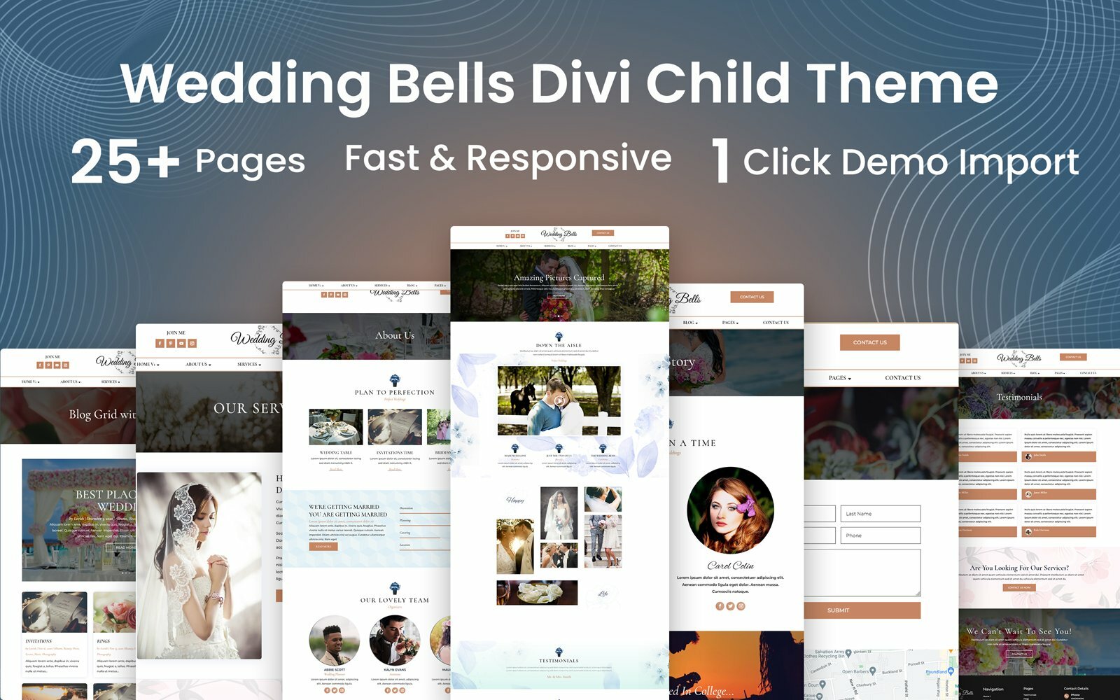 Шаблон Wordpress Wedding Photography WordPress Divi Child Theme Тема WordPress