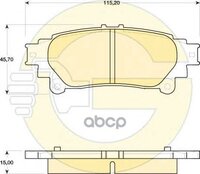 Колодки Тормозные Lexus Rx 350/450h 09- Задние Girling арт. 6141749