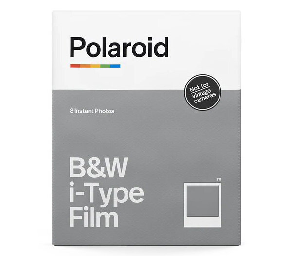 Картридж Polaroid i-Type B&W film, белые рамки, ч/б снимки, 8 кадров