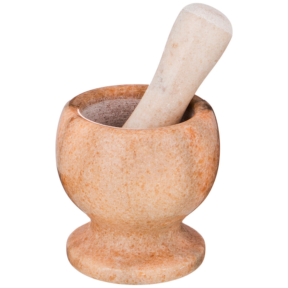 фото Ступка Agness с пестиком, диаметр 9 см, высота 10 см (925-117)