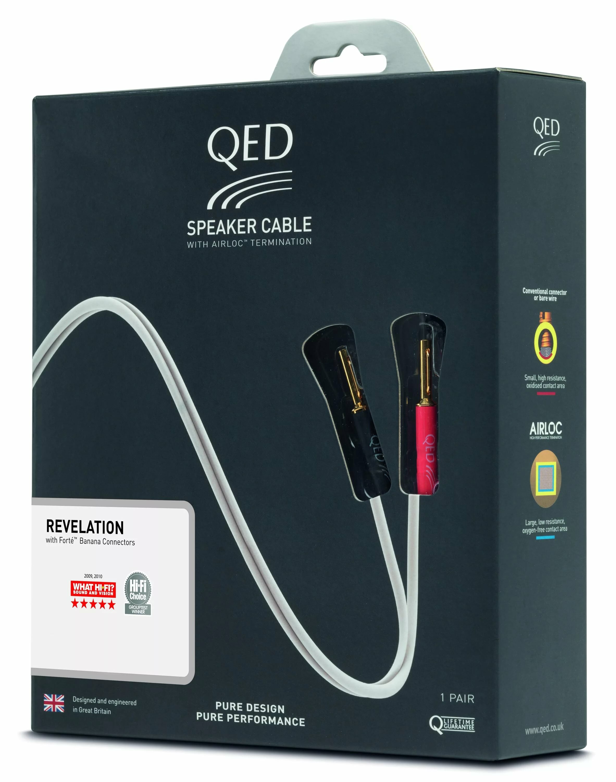 QED Silver Ann XT Pre-Terminated Speaker Cable 2.0m (QE1430)