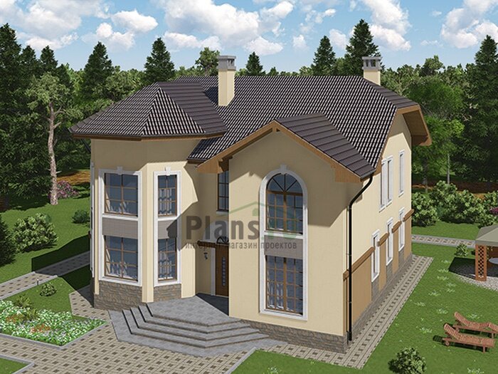 Проект дома Plans-62-50 (234 кв. м, газобетон)
