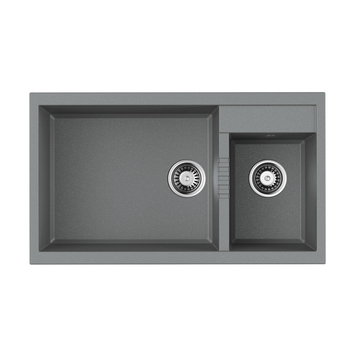 Врезная кухонная мойка Omoikiri Tedori 86-2-LB-GR leningrad grey 4993573