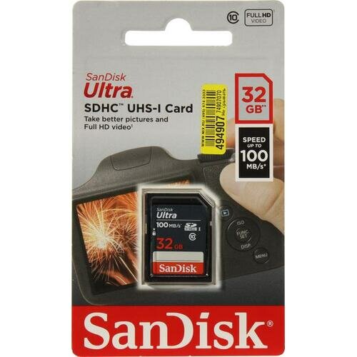 SD карта Sandisk Ultra SDSDUNR-032G-GN3IN