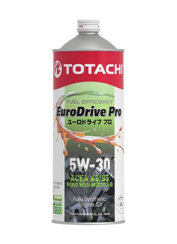 Моторное масло Totachi EURODRIVE PRO FE Fully Synthetic 5W-30 API SL ACEA A5/B5 1L E7901